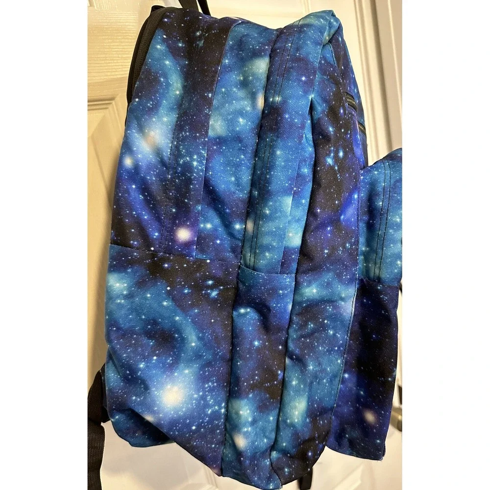 JanSport Big Student Backpack Galaxy Stars‎ Night Sky Laptop Padded Compartment